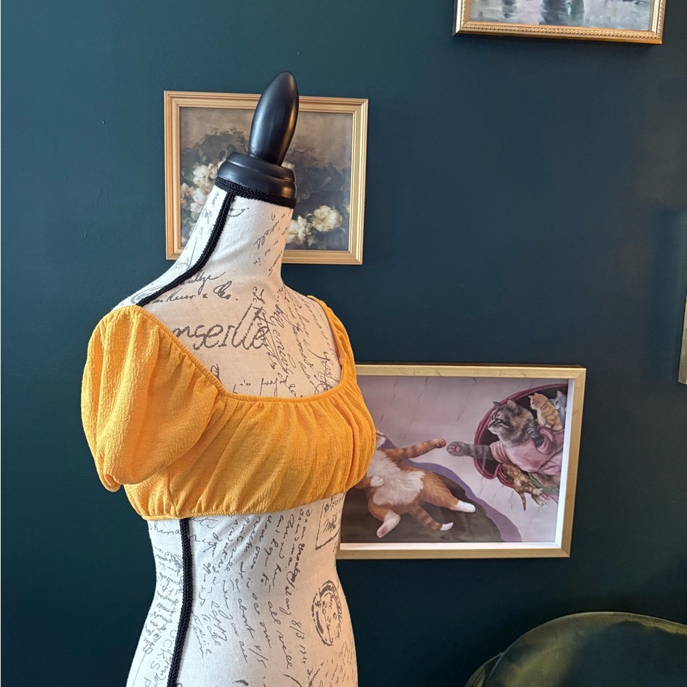 H&M Mustard Yellow Top